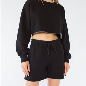TNA Aritzia Sweat Fleece Shorts
